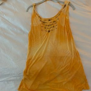 Free People boho open back tunic top